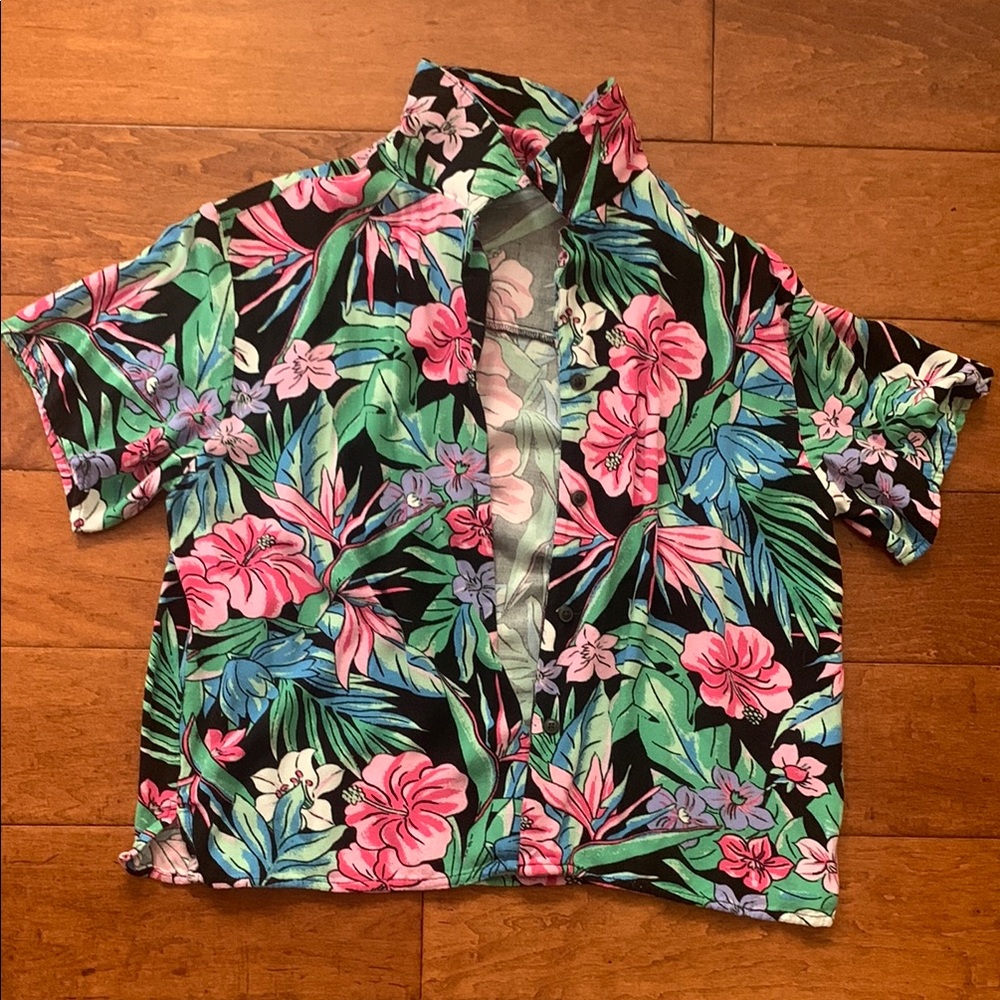 Tropical Floral Short Sleeve Shirt